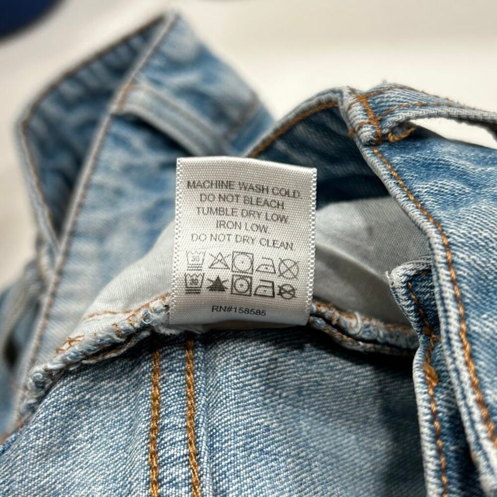 Fashion Nova Men's Distressed Skinny Jeans Size 36 Light Wash Stretch Denim - Picture 4 of 8